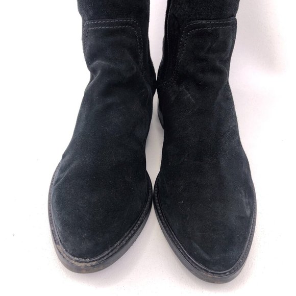 Aquatalia Black Leather Riding Boots 10 - Picture 9 of 11